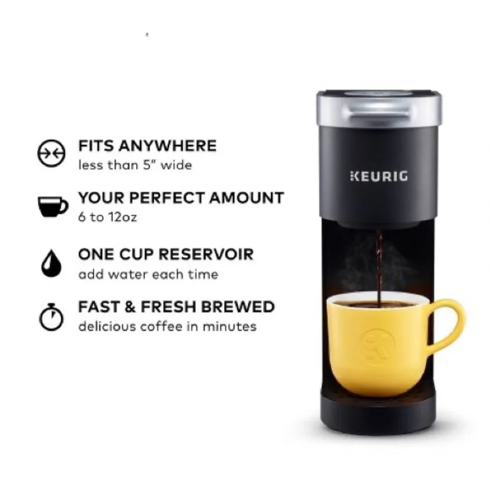 New! Keurig K-Mini Single-Serve K-Cup Pod Coffee Maker Black